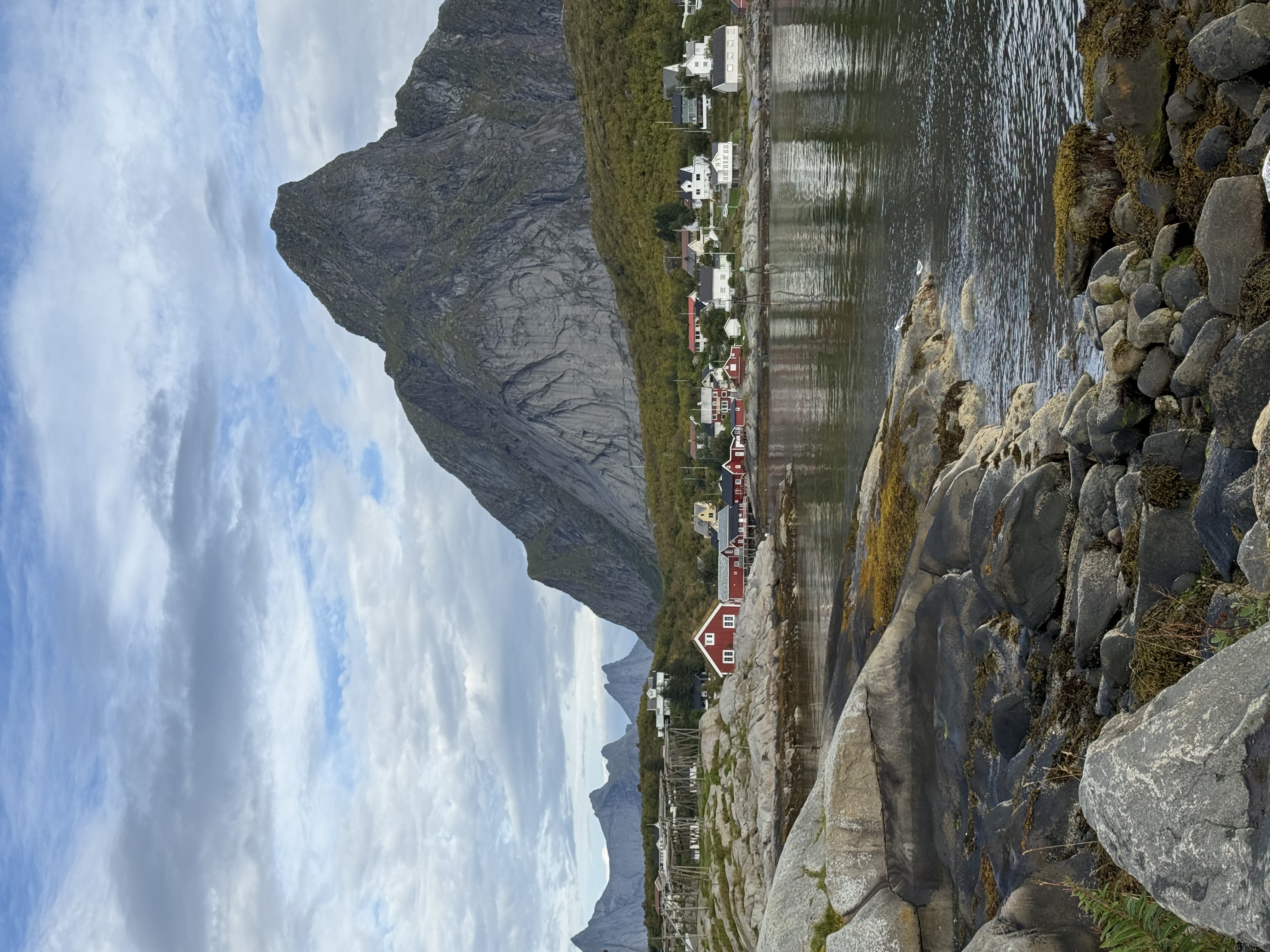 Reine in the rain, and the morning Norway lost its king